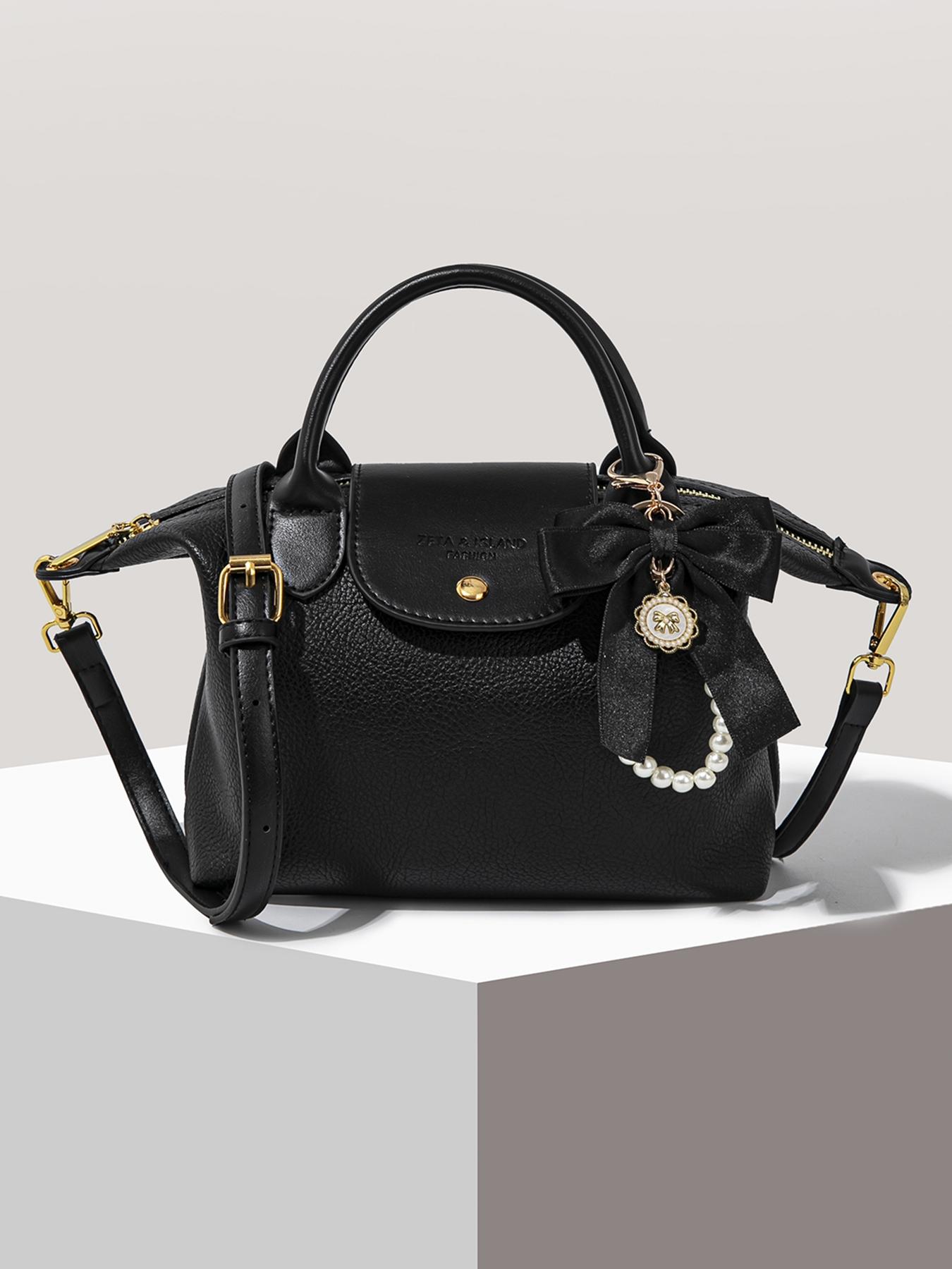 Women's Elegant Solid Color Handbag, Fashionable PU Leather Zipper Shoulder Bag for Daily Use, 2025 Fall & Winter Trendy High-quality Commuting Bag, Versatile PU Tote Satchel, Commuter Bag