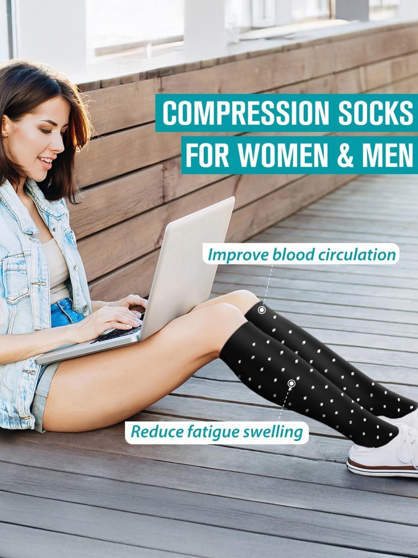 Unisex's Socks, Sports Socks for Circulation, Running, Nurses, Pregnant Women, Sports Socks for Men & Women