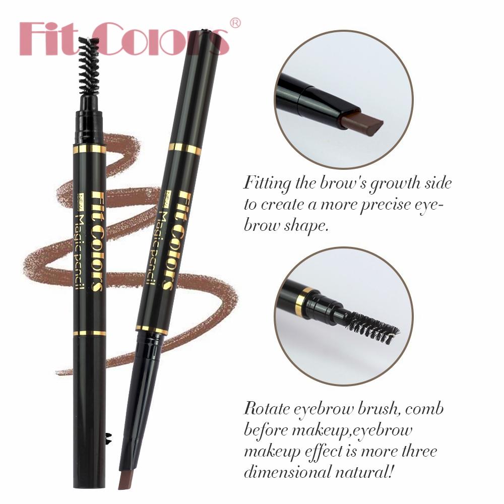 Fit Colors Eyelash Mascara Eye Liner Brow Pen Set, Long Curl Natural Look, Perfect Gift for Eyes, Beauty Essentials Kit