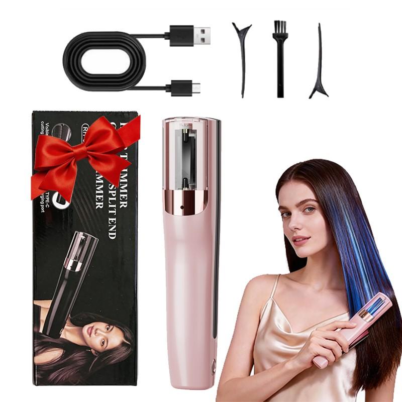 Portable Electric Hair Trimmer, Automatic Split Ends Cutter, Multi-Functional Styling Tool, Holiday Gift