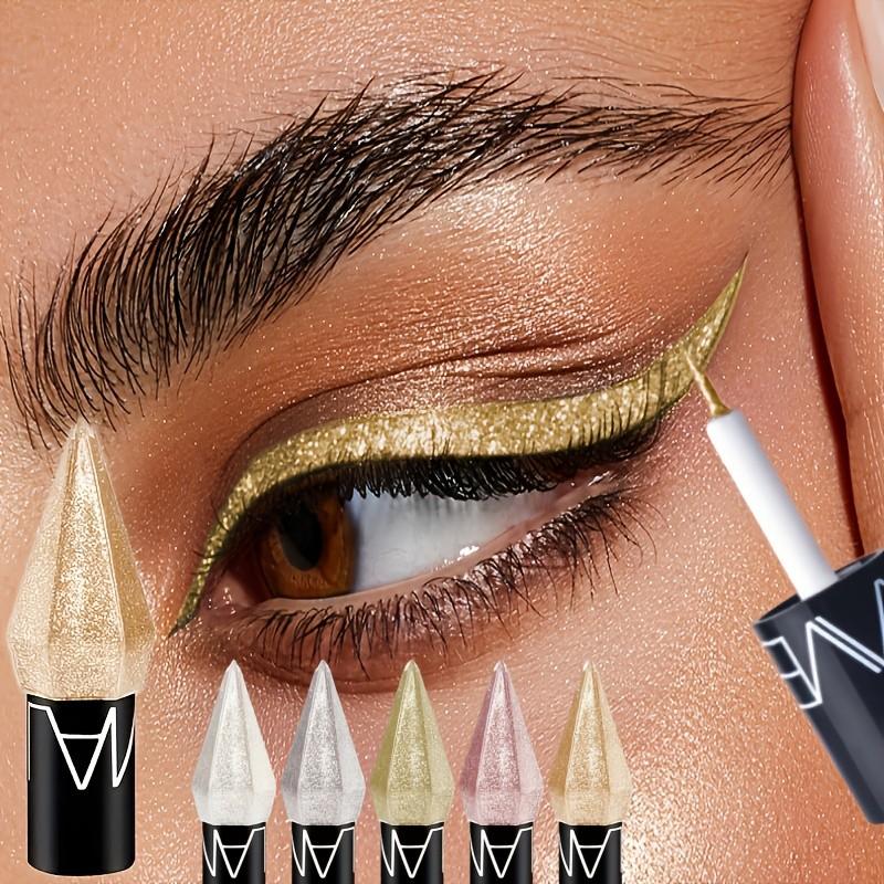 Five-Pack Diamond Glitter Eyeliner Liquid 12.5g, Long-Lasting Waterproof Eye Makeup, Perfect for Dramatic Looks, Ideal for All Skin Types