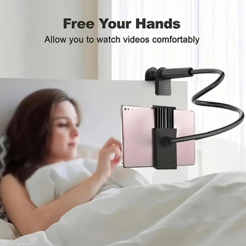 360-Degree Rotating Tablet & Phone Stand, Adjustable Bedside Mount with Flexible Spiral Base, Perfect Bedside Companion for Tablets and Smartphones, Tablet Holder, Tablet Accessories, Tablet Mounts, iPad Stand