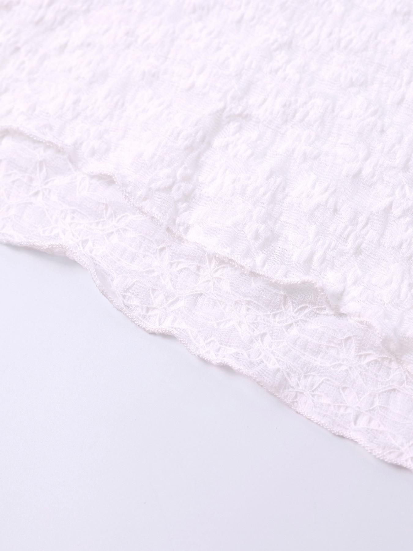 V Neck Lace Long Sleeve Top, Sexy Fashion Trendy Essential, Front Tie Design, Perfect for Stylish Looks, Must-Have Clothing Item