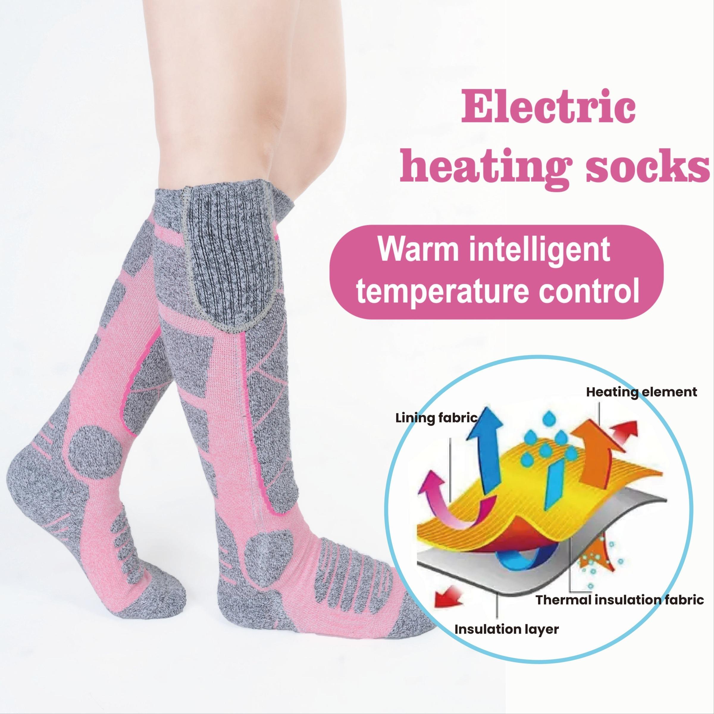 Heated Socks for Men & Women, Rechargeable Washable Battery Heated Socks, 5000mah Battery, Ideal for Hunting Camping Fishing Walking