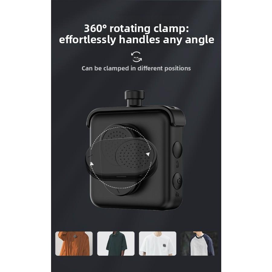 M29 Wireless Earpiece Microphone 1 receiver 2 microphones Complete set of noise-cancelling recording microphone for computer, mobile phone and sound card live streaming#