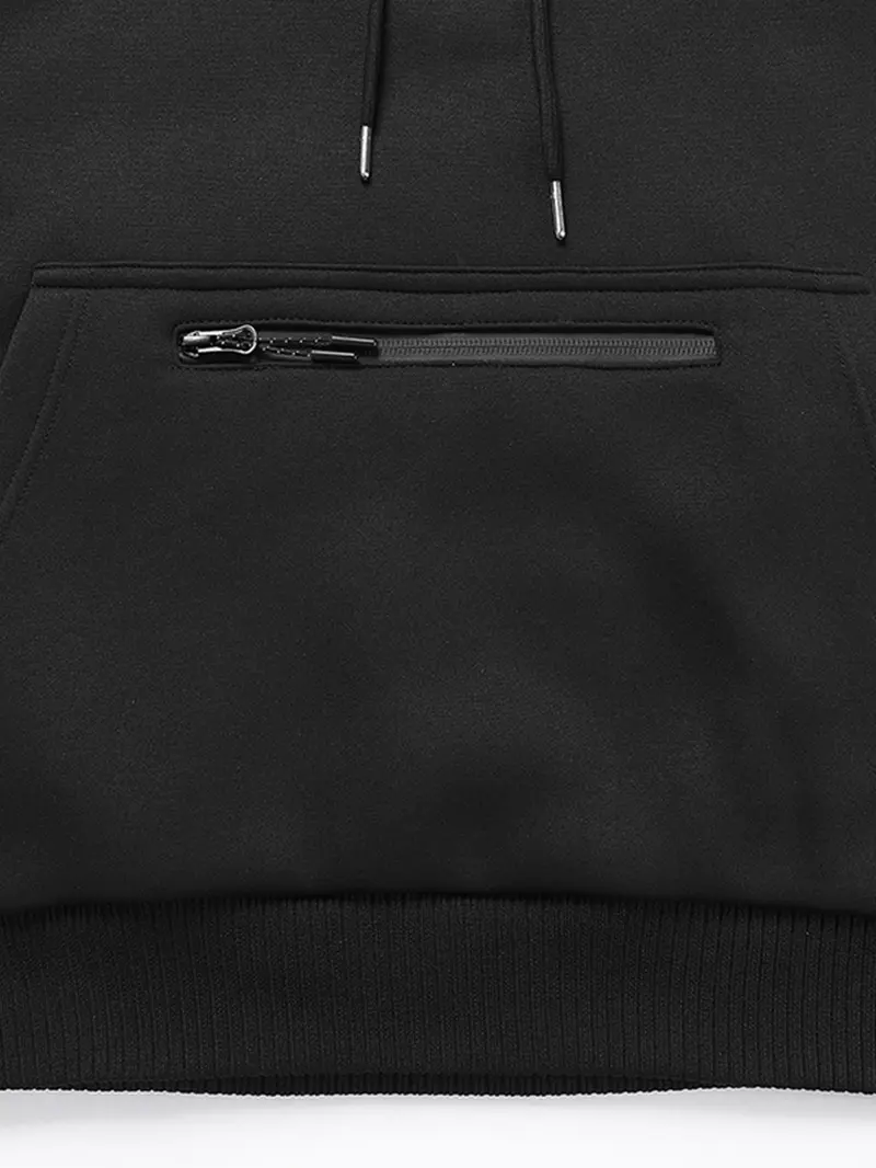 Men's 26 Heating‑Zones Half‑Zip Heated Hoodie, USB Powered Electric Heating Pullover Hooded Sweatshirt with Heating Panels on Hood, Shoulders, Back & Belly, Zipper Arm Pocket, Winter Warm Top, Hoodie with Pockets (Power Bank NOT Included) Men's 26 Heating‑Zones Half‑Zip Heated Hoodie, USB Powered Electric Heating Pullover Hooded Sweatshirt with Heating Panels on Hood, Shoulders, Back & Belly, Zipper Arm Pocket, Winter Warm Top, Hoodie with Pockets (Power Bank NOT Included)