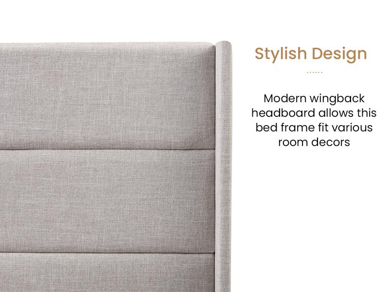 SHA CERLIN Storage Bed Frame 【No Mattress】Modern Linen Upholstered Headboard Lift-Up Storage Platform Bed Fram, Two Style Headboard, Heavy Duty Gas Lift Support, No Box Spring Needed,Wood Slats Support, Full Queen King Size