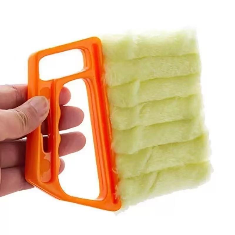 1pc Washable Microfiber Window Blind Cleaner Duster Tool - Handheld Shutter Brush for Fast Dust Removal - Air Conditioner Fin Cleaner & Vent Brush - Home Cleaning Supplies for Window Slats & Shutters