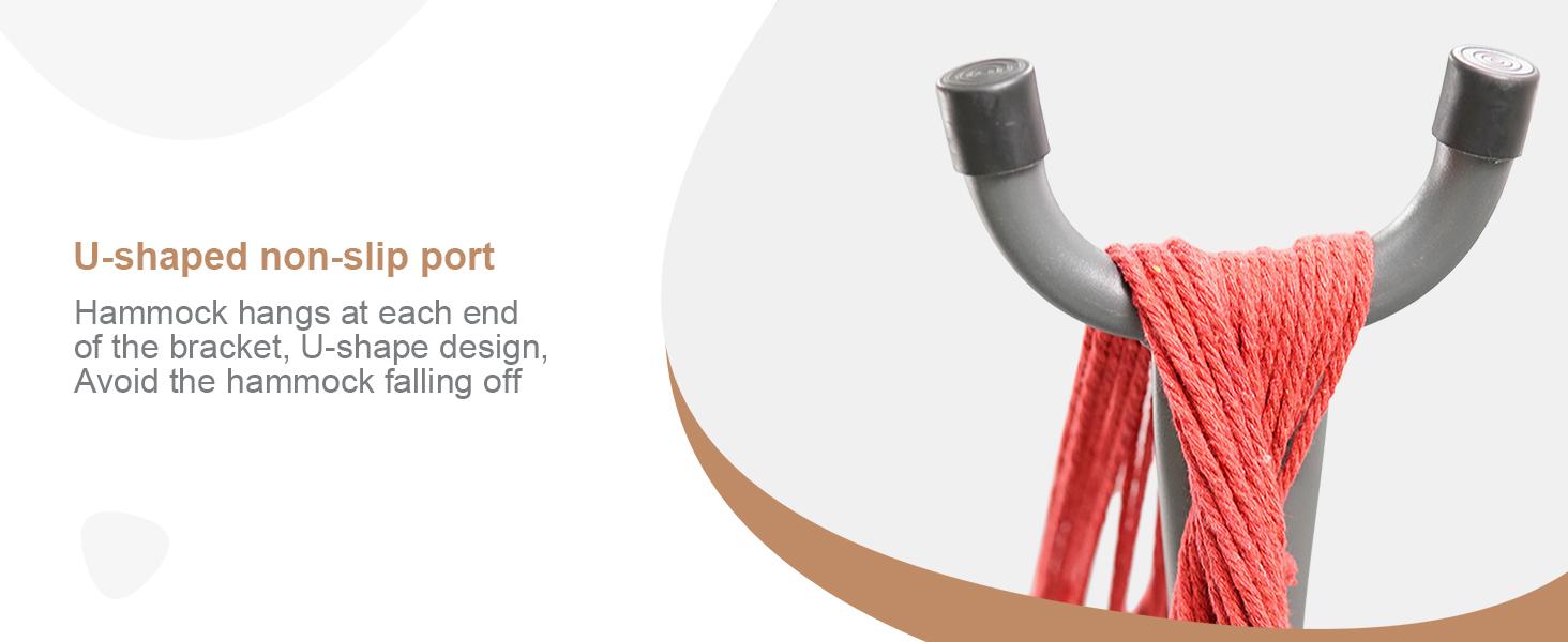 Brazilian Style Double Hammock Set,Double Hammock Set with Steel Stand,Double Cotton Hammock with Space Saving Steel Stand, Upgraded Polyester End Strings 450 lb Capacity - Premium Carry Bag Included Outdoor,fathersdaygifts backyard relaxation