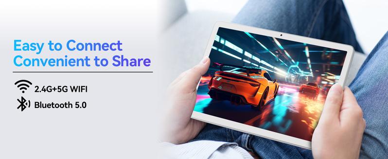 Tablet 2025 Newest Android, 2 in 1 with 128GB Large Storage, 10 Inch Big Screen with Octa-Core Processor, 5G WIFI with Keyboard, 13MP Rear Camera, 5.0 Bluetooth/GPS/Mouse/Case android pad bundle Smartphone Cellphone Tablet Deal on sale Wireless Multicolor