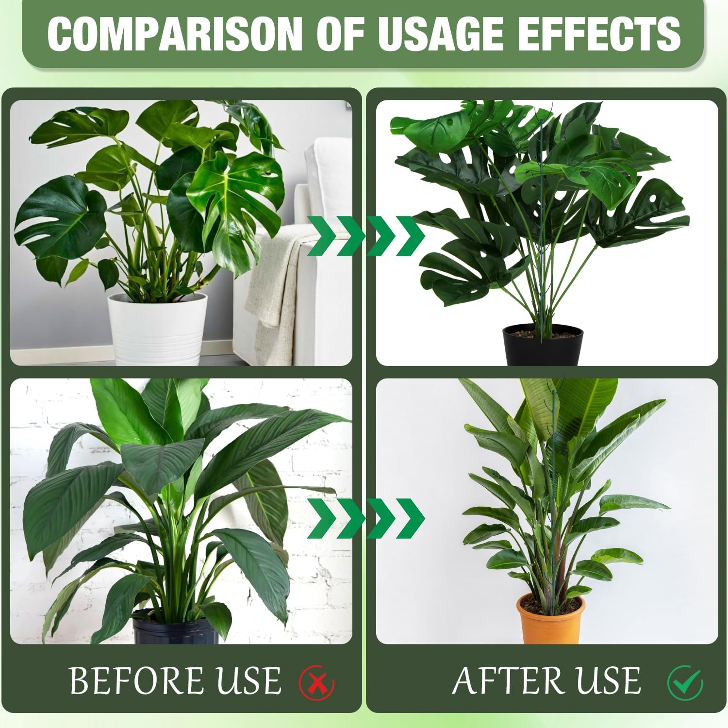 5/10 Pack Stackable Monstera Plant Support, Plant Stakes for Indoor and Outdoor Plants Use, Garden Stakes for Climbing and Potted Plants, Pothos, Philodendron, Garden Obelisk Trellis, Climbing Planting Stand