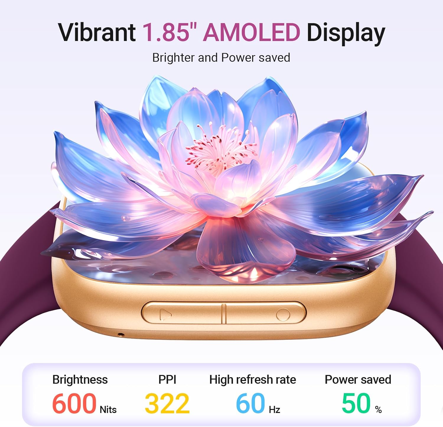 Fitpolo Smart Watch for Women 1.85" AMOLED Fitness Tracker with Bluetooth Call Heart Rate Sleep SPO₂ Monitor 100+ Sports Modes 3ATM Waterproof Fitpolo Smart Watch for Women 1.85" AMOLED Fitness Tracker with Bluetooth Call Heart Rate Sleep SPO₂ Monitor 100+ Sports Modes 3ATM Waterproof