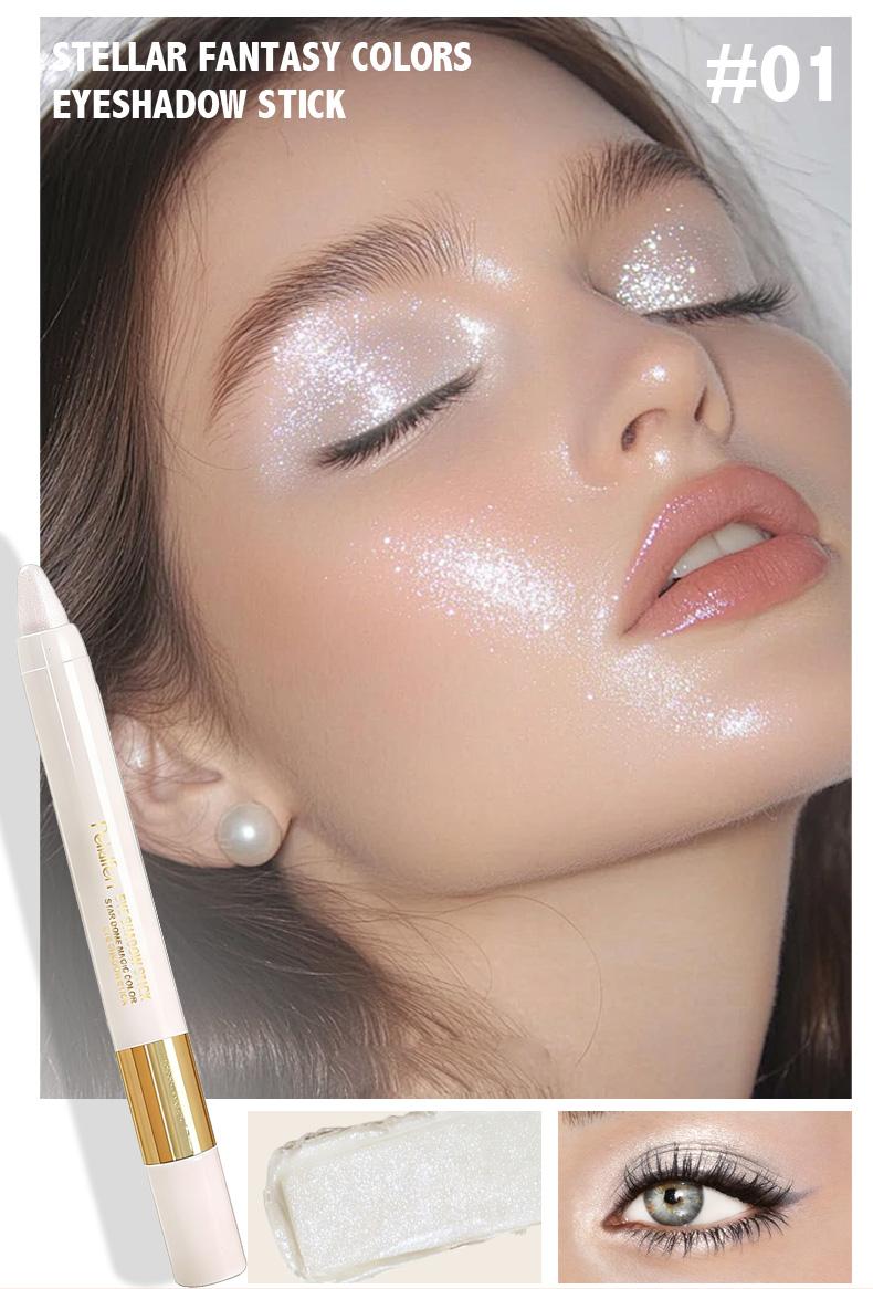 Stellar Fantasy Eyeshadow Stick - Quick Makeup, Diamond Pearlescence, Luxe Satin Finish