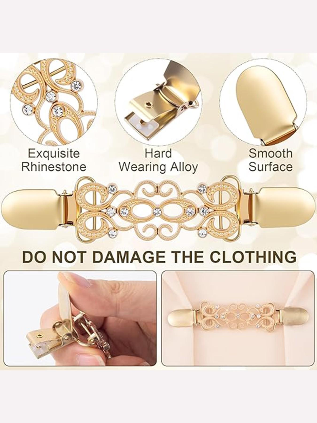 4-Piece Vintage Waist Cincher Set, Retro Sweater Dress Scarf Cardigan Clip, Women's Waist Trainer Belt, Unisex Design