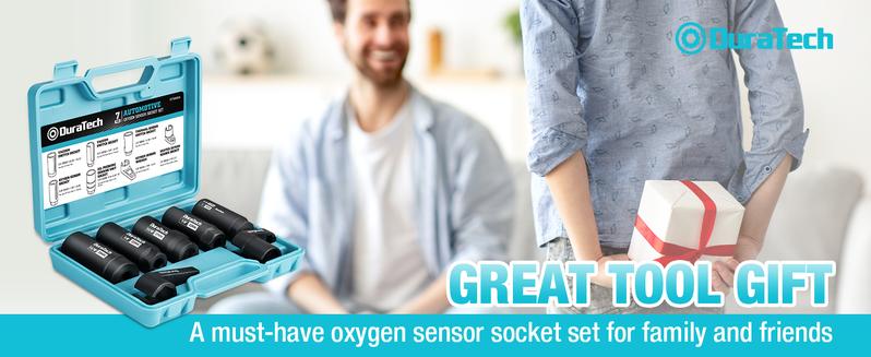 #JumpstartSale DURATECH 7-Pack O2 Oxygen Sensor & Oil Pressure Socket Set, 1/2" 3/8" Drive x 22mm (7/8") 27mm 29mm Oxygen Socket Wrench, O2 Sensor Remover Removal Tool #JumpstartSale DURATECH 7-Pack O2 Oxygen Sensor & Oil Pressure Socket Set, 1/2" 3/8" Drive x 22mm (7/8") 27mm 29mm Oxygen Socket Wrench, O2 Sensor Remover Removal Tool
