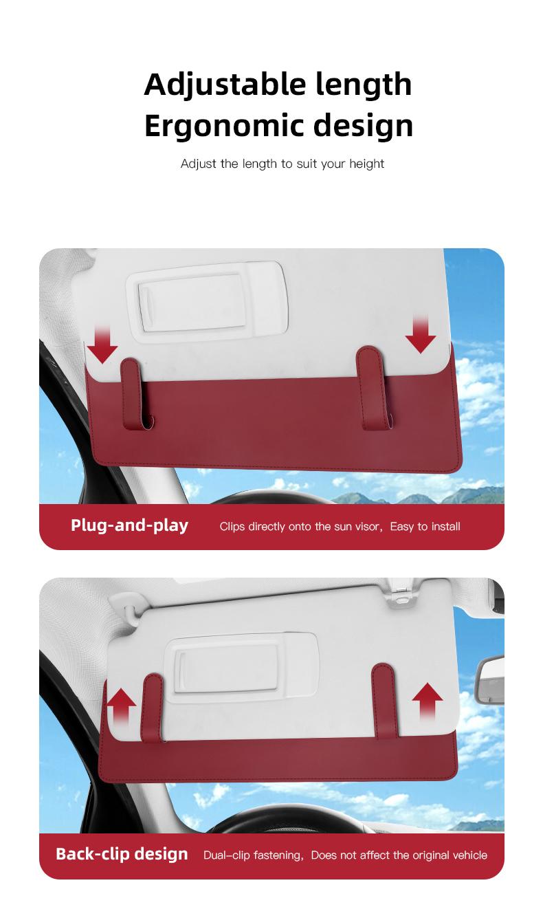 Car Sunshade Extender Plate Storage Clip Glasses Clip For Great Wall GWY WEY TANK 300 500 700 400