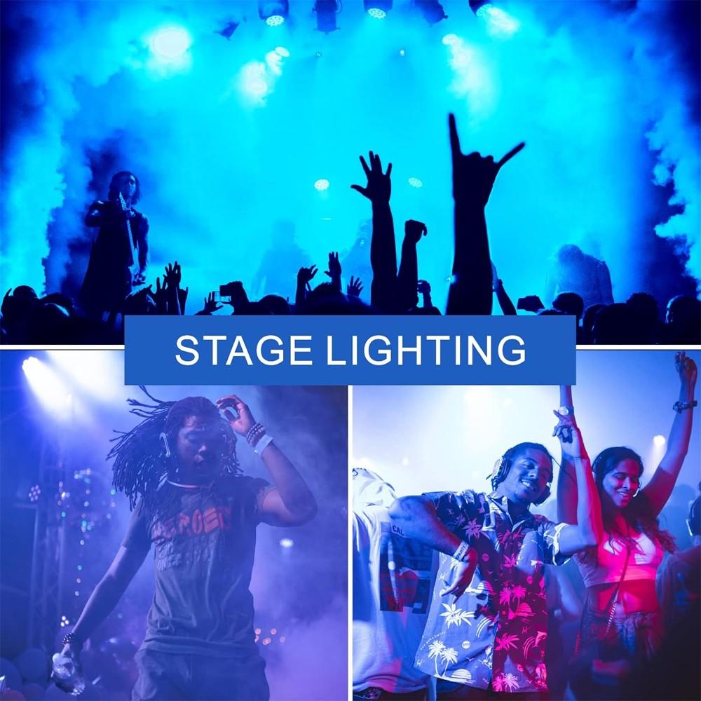 9W E26/E27 Colorful Light Bulbs 1/4 Pack, Red Blue Green Purple Orange Pink Festival Lights, Non-Dimmable Holiday Lighting for Halloween Christmas Party Decor