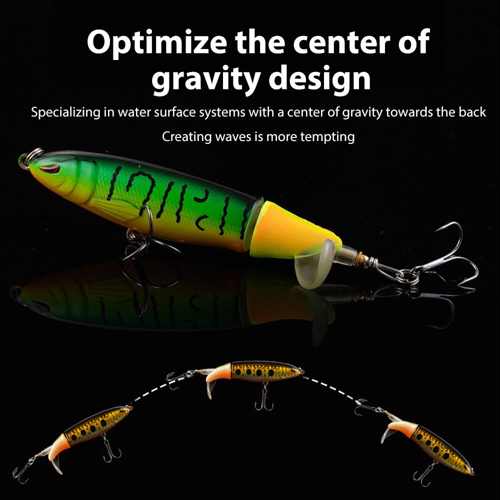 [FreeShip] 5/10pcs Artificial Fishing Lure, 13.5g Simulation Fishing Lure with Hook, Fishing Accessories for Outdoor Fishing Equipment, 10cm Whopper Plopper, Swimbaits, Fishing Lure Bait