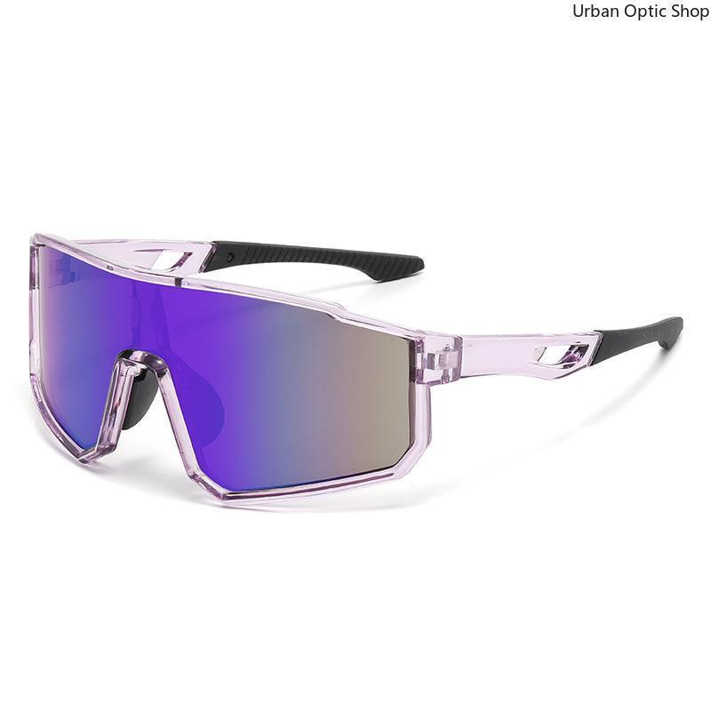 One-Piece Cycling Sunglasses for Men Women, UV400 Protection Windproof Colorful Mirrored Sports Eyewear, Lightweight Anti-Glare Glasses for MTB Road Bike Riding Driving Running Outdoor Activities,summer outifit,travel essentials