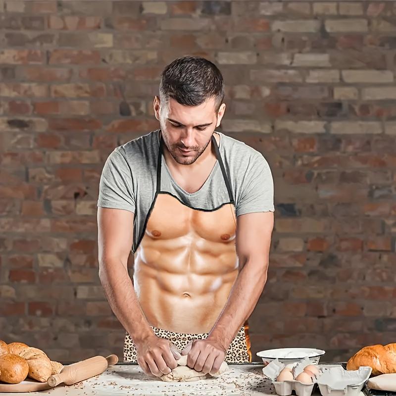 Perfect Body Fitness Muscle for Man Kitchen Practical Apron Good for Man Funny Apron Suitable for Festivals, Celebrations and Parties with Friends