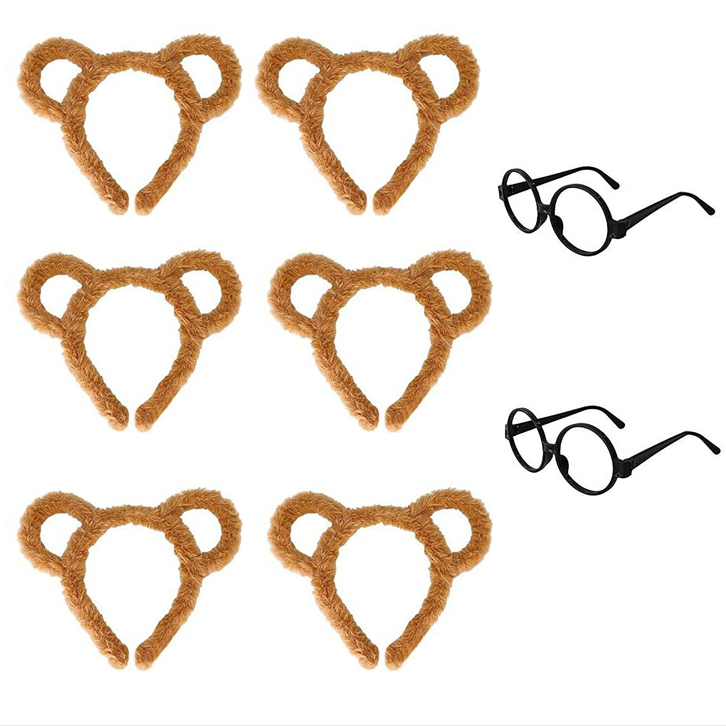 Animal Chipmunk Costume Set with Ears Headband,Round Glasses, Halloween Accessories,School,Funny Party Dress Up Outfit Animal Chipmunk Costume Set with Ears Headband,Round Glasses, Halloween Accessories,School,Funny Party Dress Up Outfit