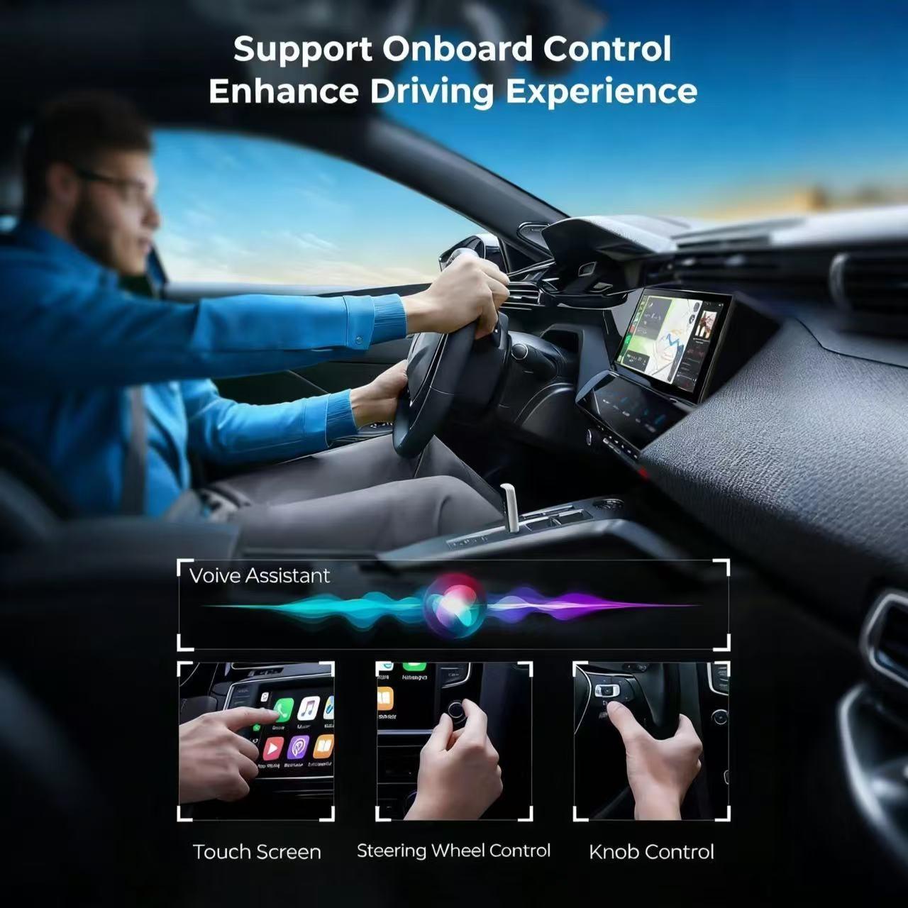 Wireless Carplay Adapter for Android, Plug-And-Play Mini Converter, Low Latency, Compatible with Multiple Cars, 2026 Upgrade, Fast Stable Connection