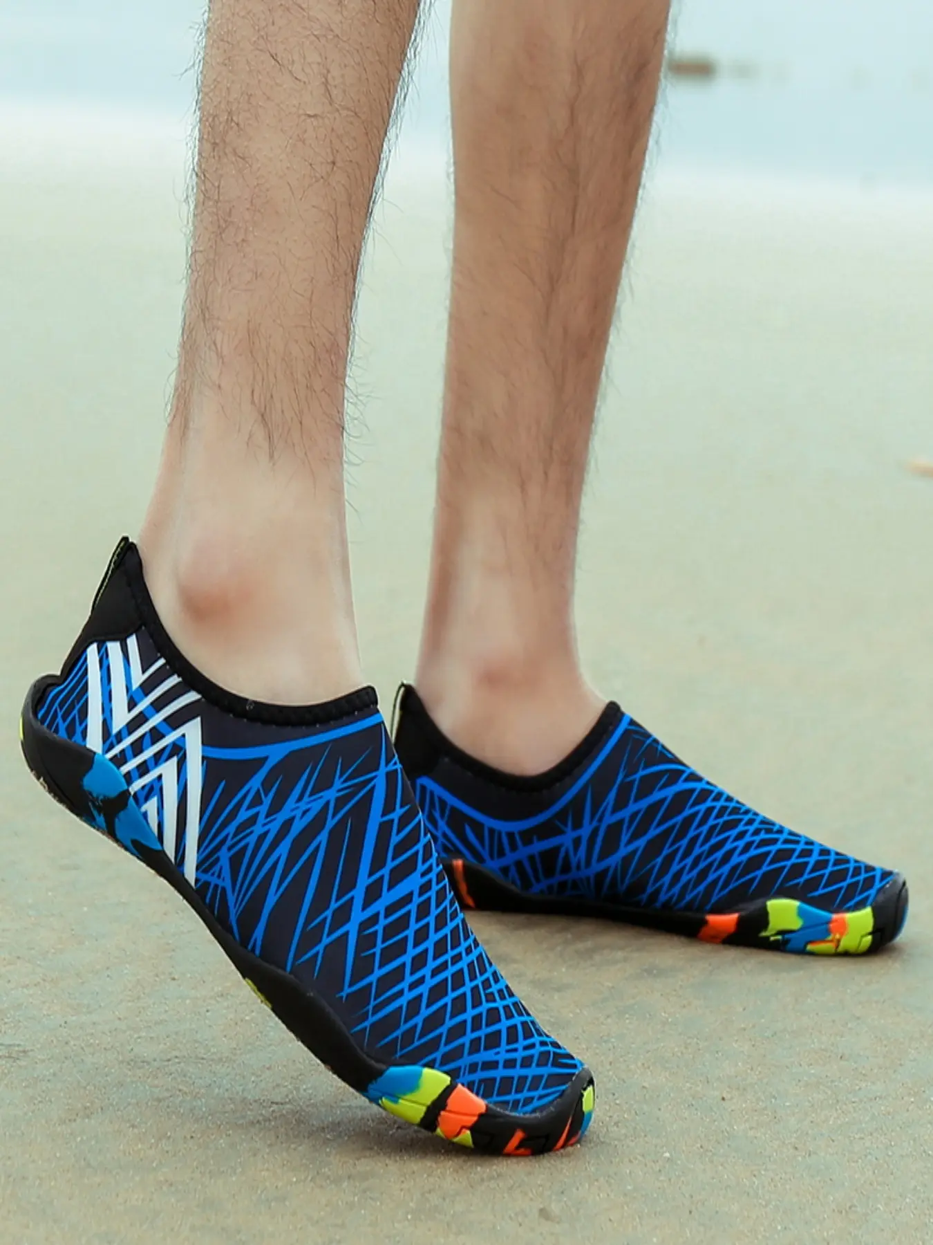 Men Women Quick Dry Camo Water Sports Shoes Barefoot Five Toes Swim Diving Shoes Slip On Lightweight Anti Slip River Walking Yoga Training Aqua Shoes
