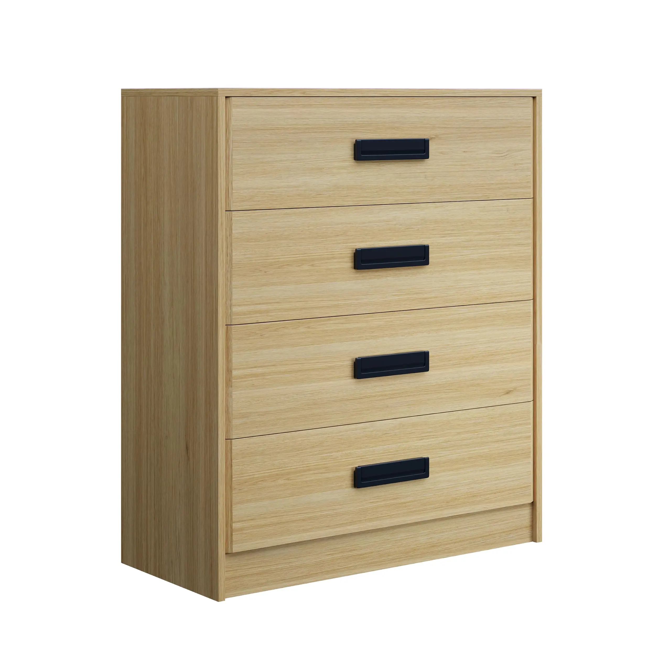5-Drawer Rectangular Painted Wood Dresser - 43.7in Tall, Single Unit, Simple Look, Solid Finish, Flat Base, Freestanding Storage Cabinet for Bedroom, Living Room