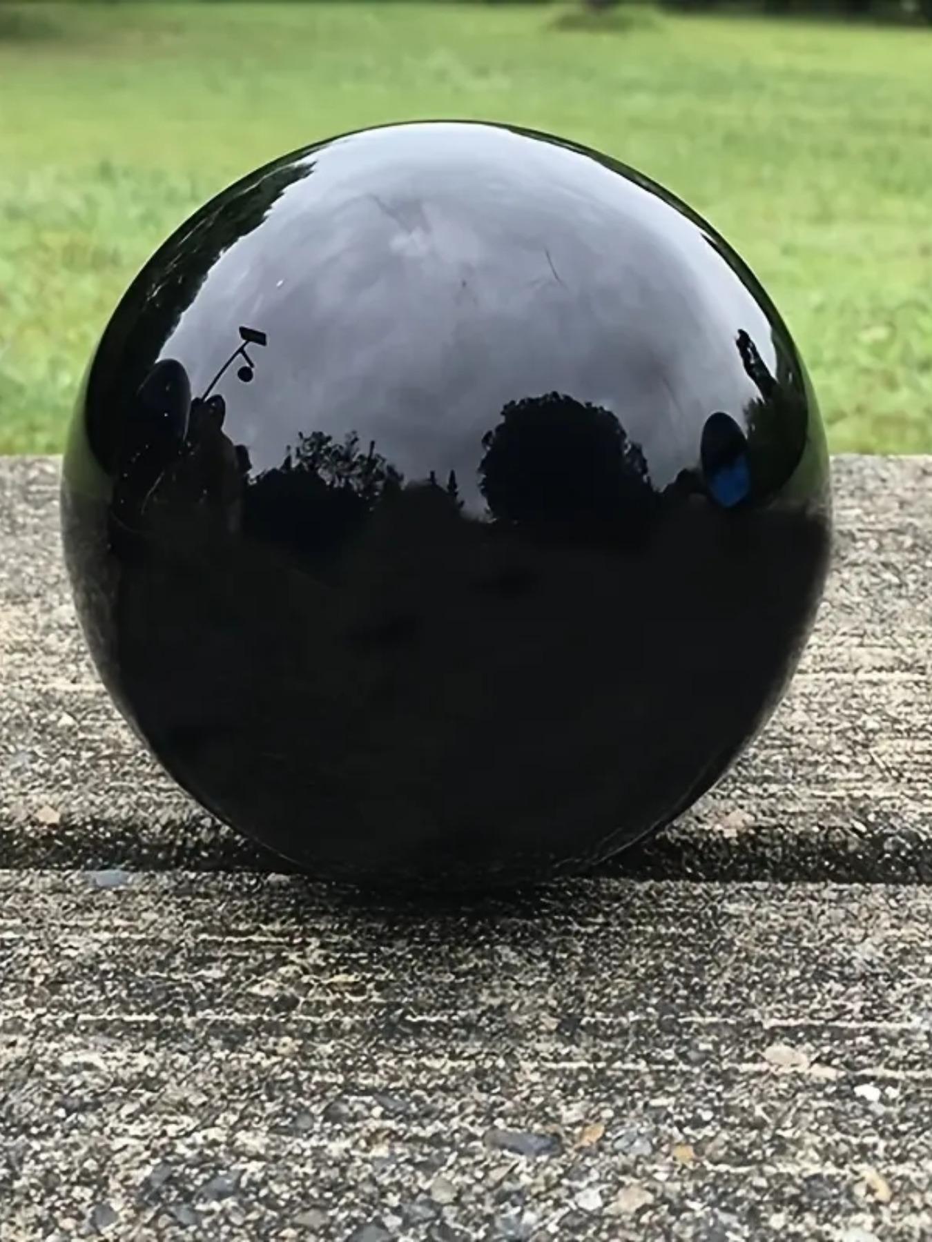 1pc Bohemian Style Obsidian & Quartz Crystal Ball - Healing&Meditation,Hand-Polished, Round Rock Crystal Ornament for Office Decor, Home Decor, Christmas, Birthday & Holiday Gifts, Office Decoration | Bohemian Style | Smooth Texture, Crystal Ball Decor