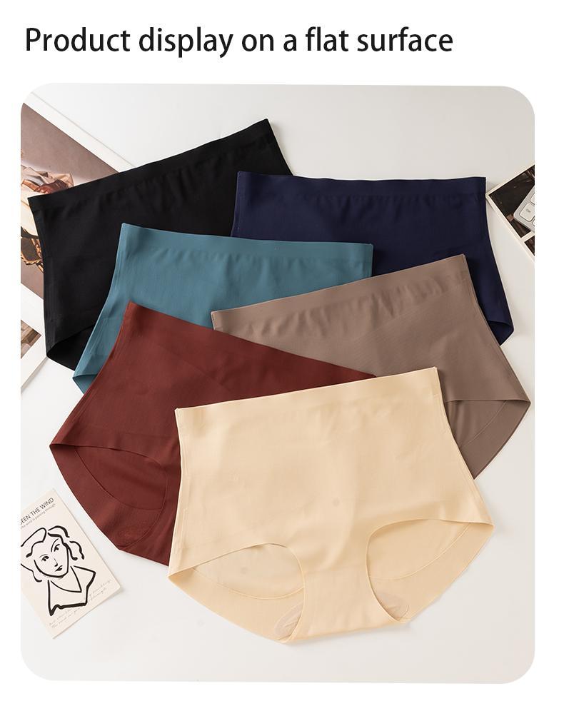 Women's High Waisted Basic Compression Briefs - Seamless 4pc/Multi-Function Normal Type Body Contouring Booty Shapewear, Tummy Control Invisible Hip-Lifting Underwear, 3/5 Pack (3 Pairs Option), S-XXL Plus Size, High Elastic Waist, Casual Wear, High Waist