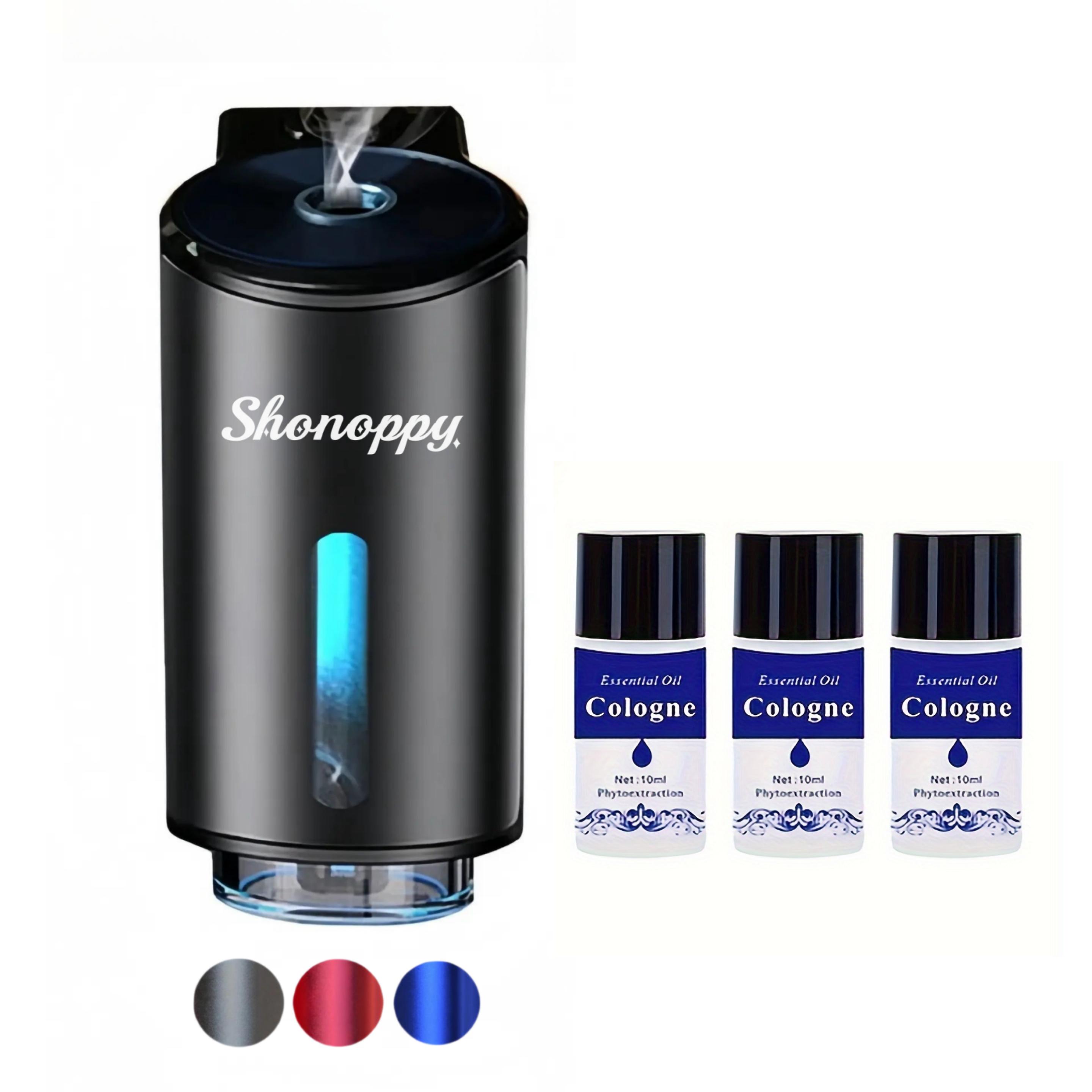 Rechargeable Car Air Freshener Diffuser - 3*10ml Natural Perfume Essential Oil,Adjustable Concentration Scent