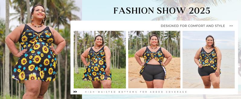 【12-28W】Hanna Nikole Women's Two Piece Swim Dress Plus Size Tummy Control Tankinis Swimdress Floral Printed Swimwear Swimsuits with Boyshort