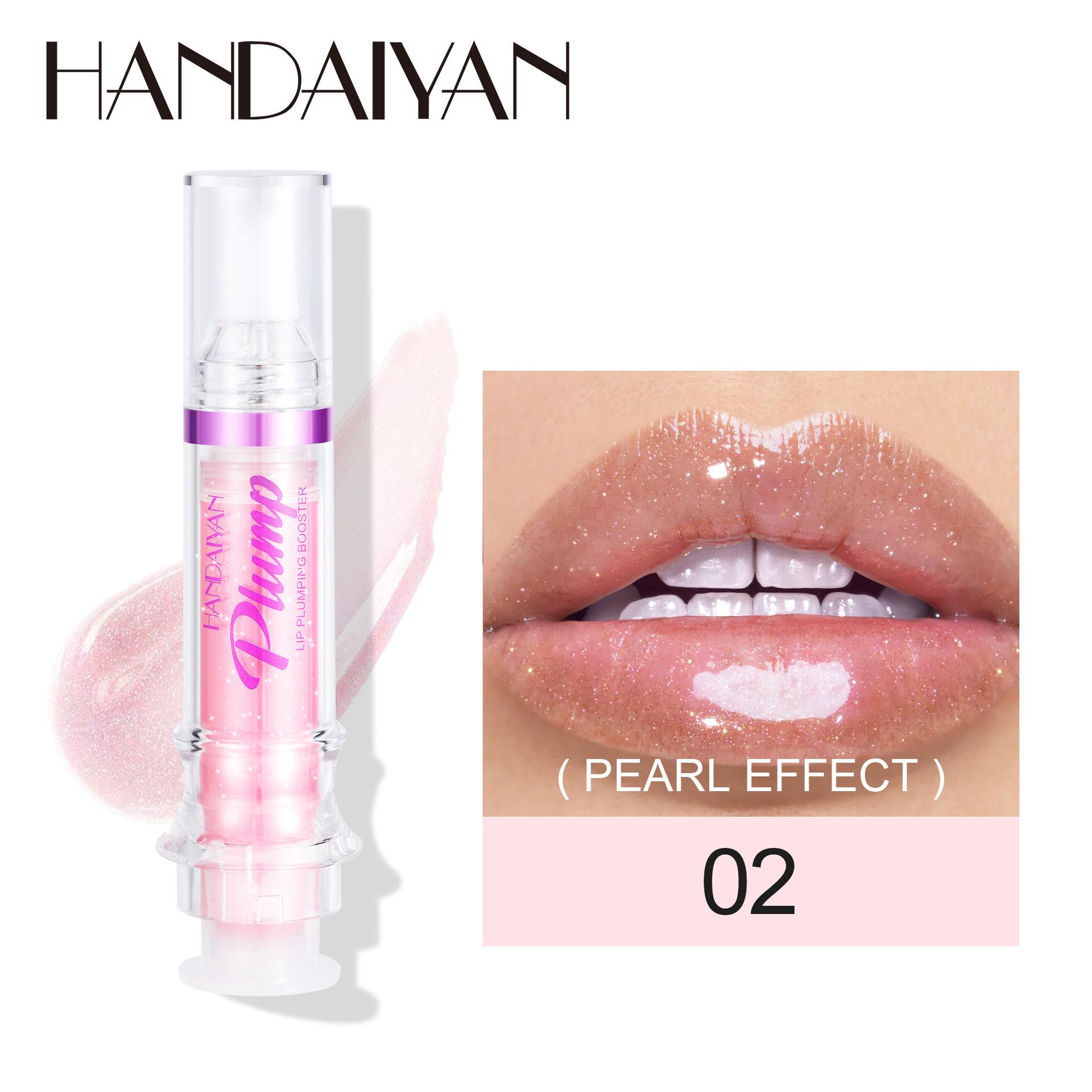 Handaiyan Moisturizing Lip Gloss, Mirror Finish Transparent Lip Jelly, Glass Lip Glue Waterproof Long-Lasting, Enhances Lips Naturally