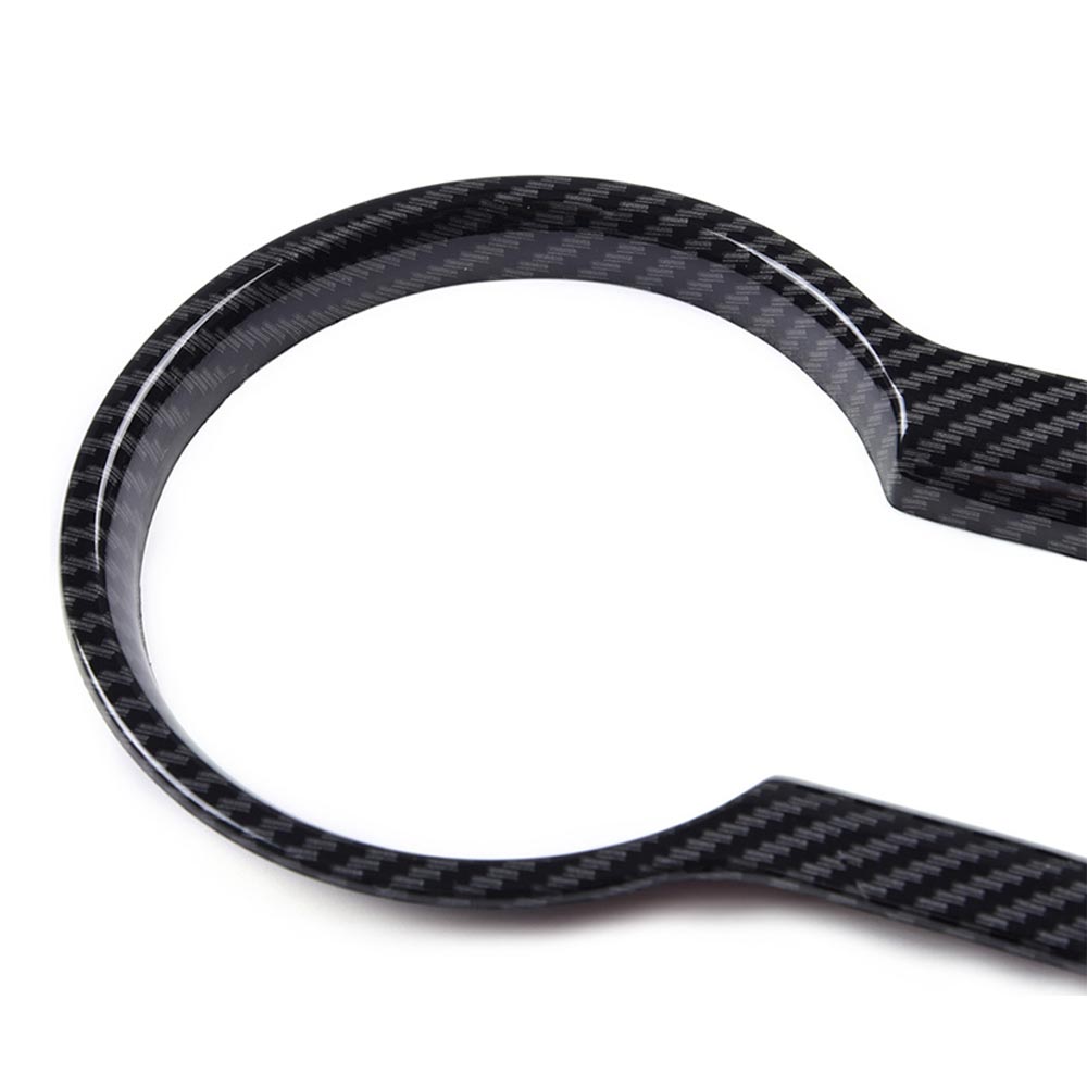 CROSSDESIGN CUP HOLDER COVER FIT FOR FORD MUSTANG 2015+ INTERIOR TRIM MOLDING-T