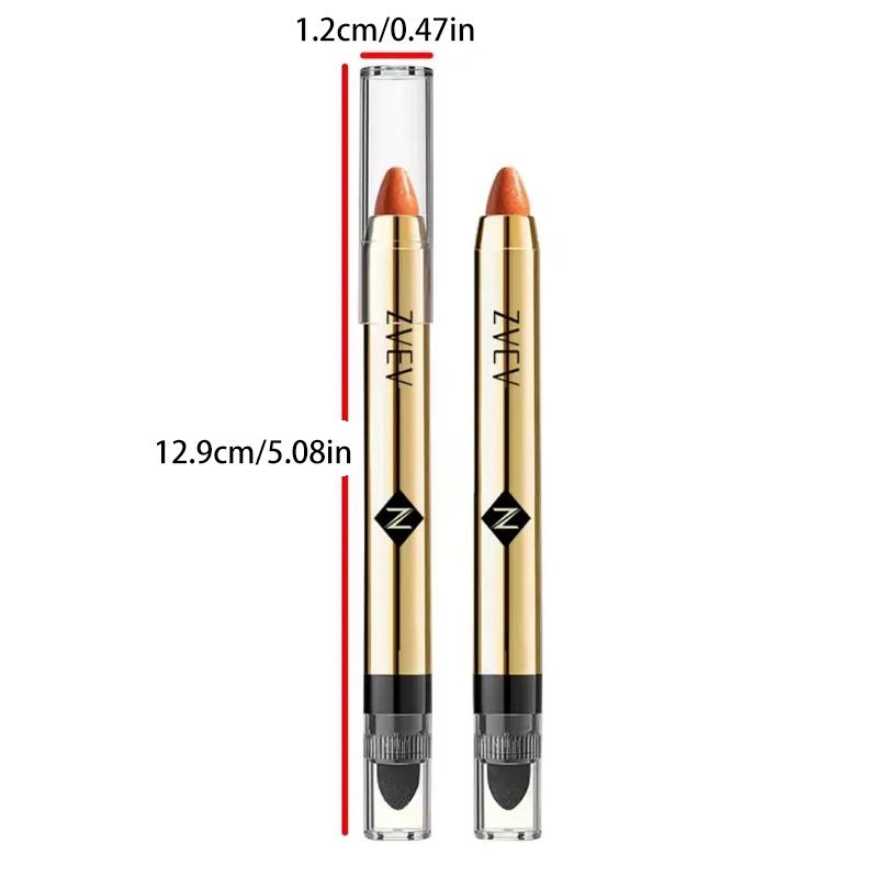 Long-lasting long-lasting shining eyeshadow pen, single-pack waterproof glitter and matte eyeshadow pen, high saturation eyeshadow stick, colorful eye makeup products, beauty supplies
