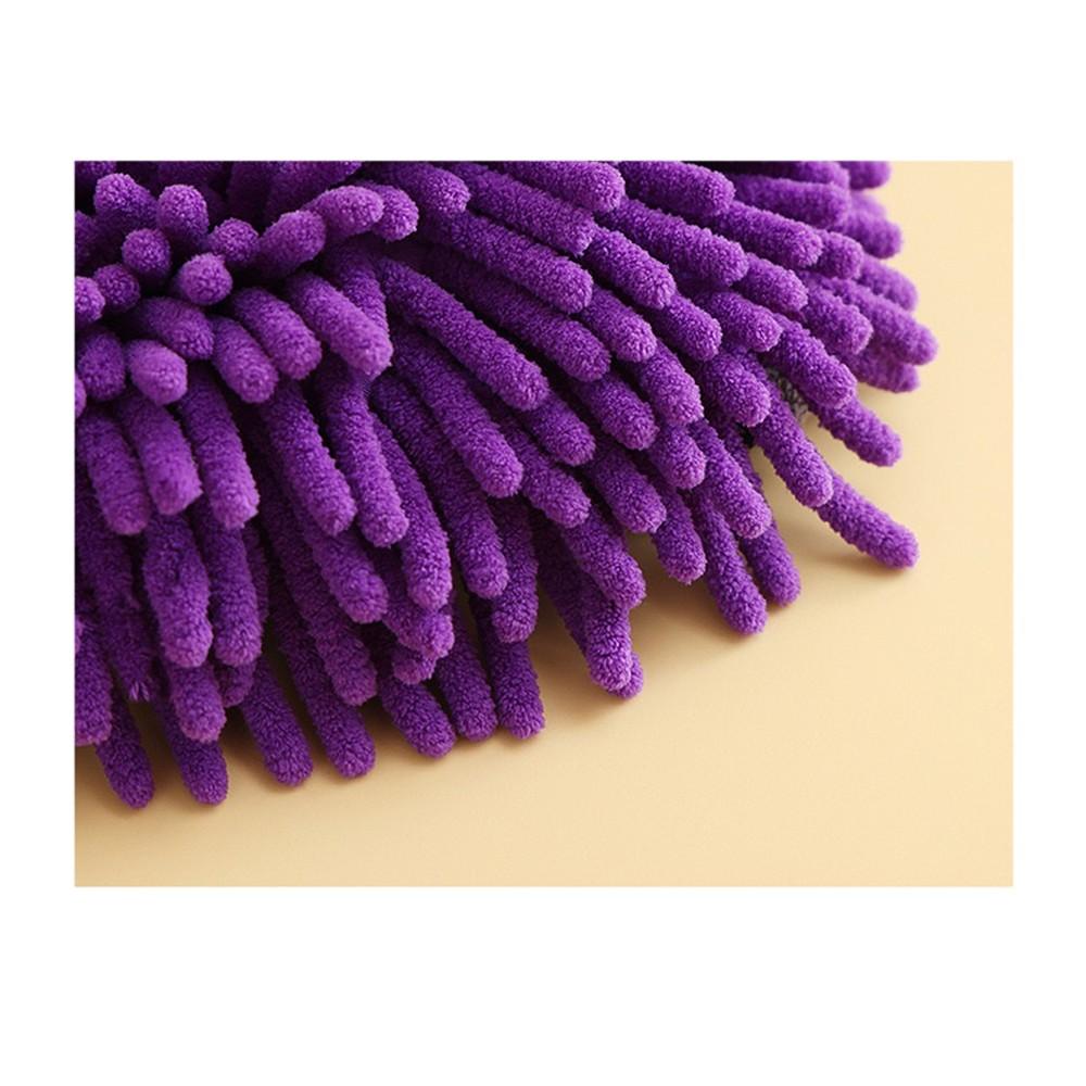 Car Wash Mitt Microfiber 2-Pack, Scratch-Free & Lint-Free, Double-Sided Chenille & Coral Fleece, Waterproof, 10.25"x7.5", & Blue