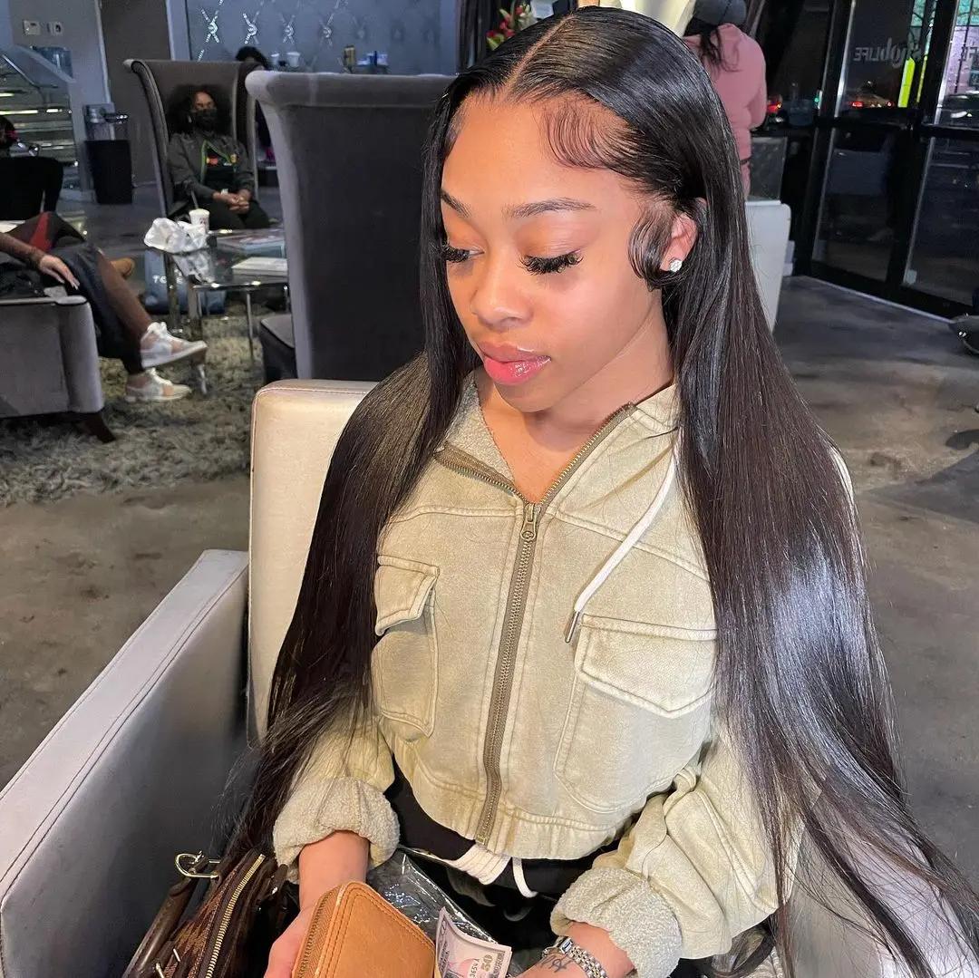 Ready to Wear Glueless Wig Straight for Women Pre Plucked Brazilian 5x5 6x4 Transparent Lace Closure Human Hair Wigs Pre Cut 30 Inch Bling Hair On Sale 180% TikTokShopHolidayHaul