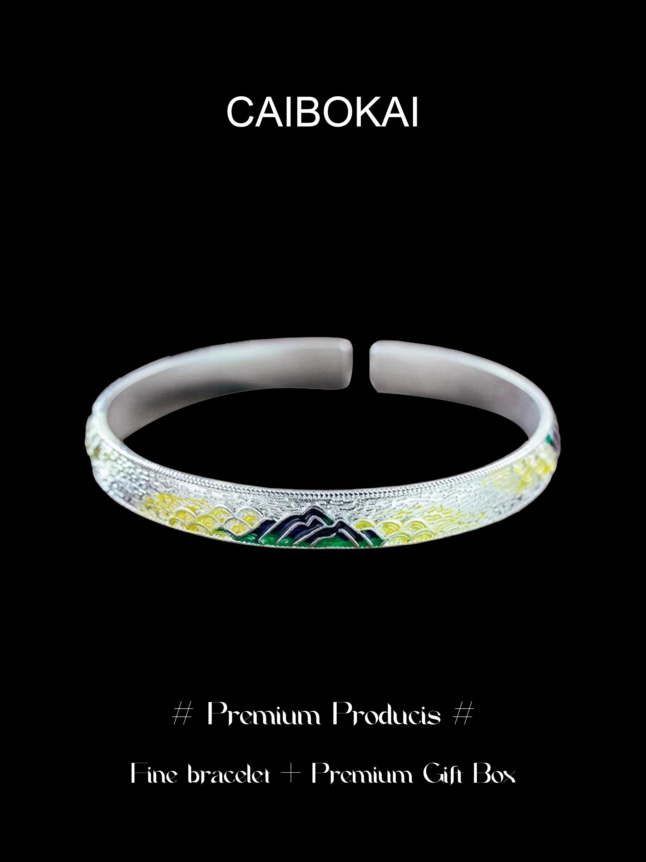 Enamel Craft Bracelet, Long-Lasting Color, Non-Oxidizing, Smooth Texture, Elegant and Versatile, Perfect Gift for Holidays and Birthdays