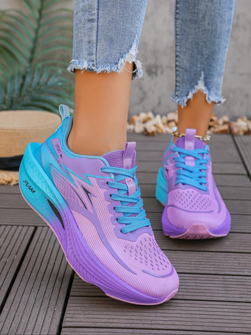 Women's Fashion Low-Top Sports Shoes, Synthetic Material Upper & Eva Cushioned Sole, Ideal for Fitness Running Daily Wear, Sporty Running Shoes