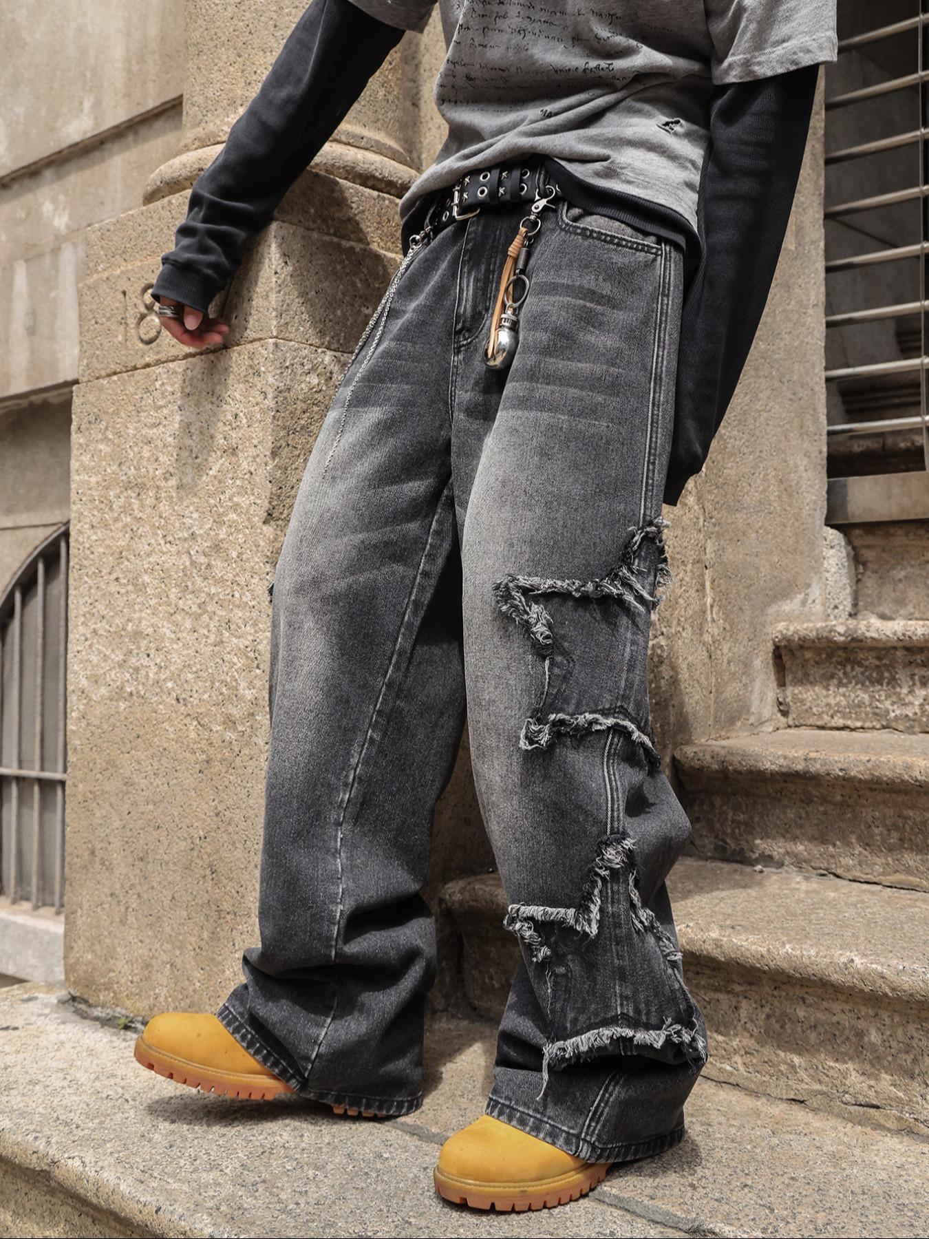 Four-Season Washed Vintage Loose Straight Leg Jeans, Y2K Street Style Denim Jeans, Perfect Gift for Husband and Boyfriend