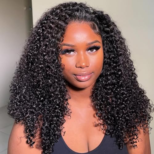 【Half Wig】Bling Hair Kinky Curly Half Wig Human Hair Seamless Kinky Curly 3 In 1 Half Wig Flip Over Beginner Friendly Glueless Wear and Go Drawstring Heandband Clip in Wig No Sew In Black Color 12-32 Inch 【Half Wig】Bling Hair Kinky Curly Half Wig Human Hair Seamless Kinky Curly 3 In 1 Half Wig Flip Over Beginner Friendly Glueless Wear and Go Drawstring Heandband Clip in Wig No Sew In Black Color 12-32 Inch