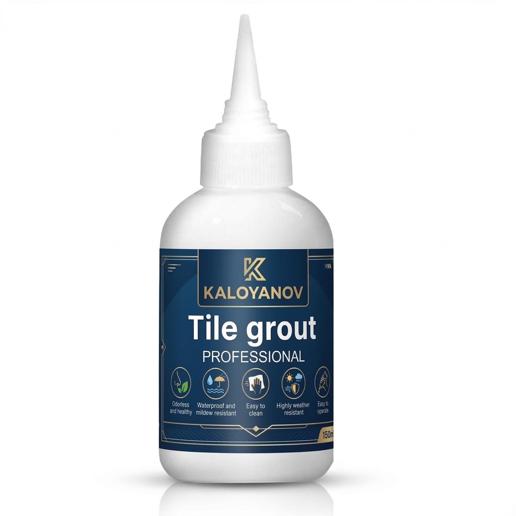 Professional Tile Grout Waterproof Anti-Fungal Gap Filler Bathroom Floor Joint Caulking Sealant DIY Home Repair Paste Tube 150ml