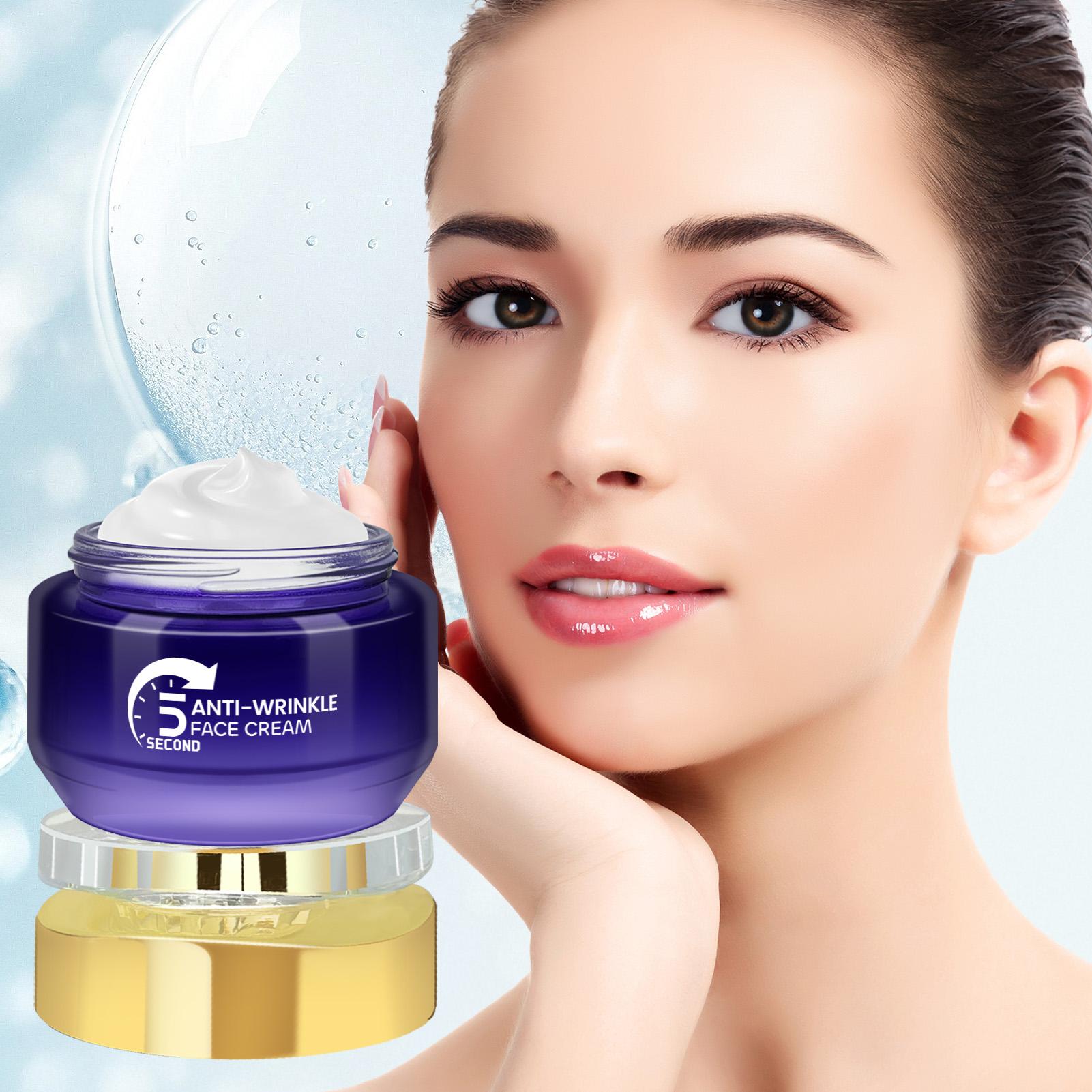 Anti-Wrinkle Face Cream, Tightening Moisturizing, Rich in Tea, Vitamin E, Shea Butter, Gentle Repair, Daily Facial Care 50g