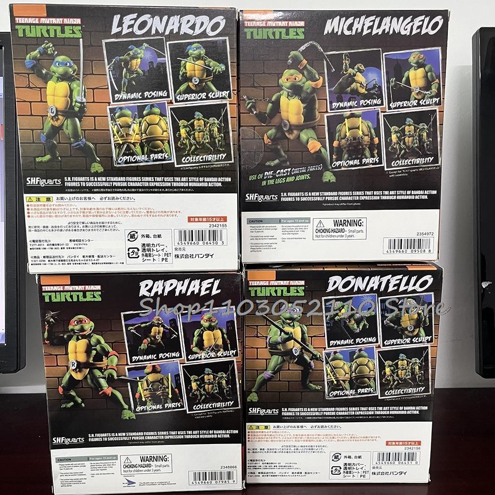 SHF Ninja Turtle Figure Neca 1990 Film Version Turtles Action Figure Raphael Leonardo Michelangelo Donatello Model  Gifts