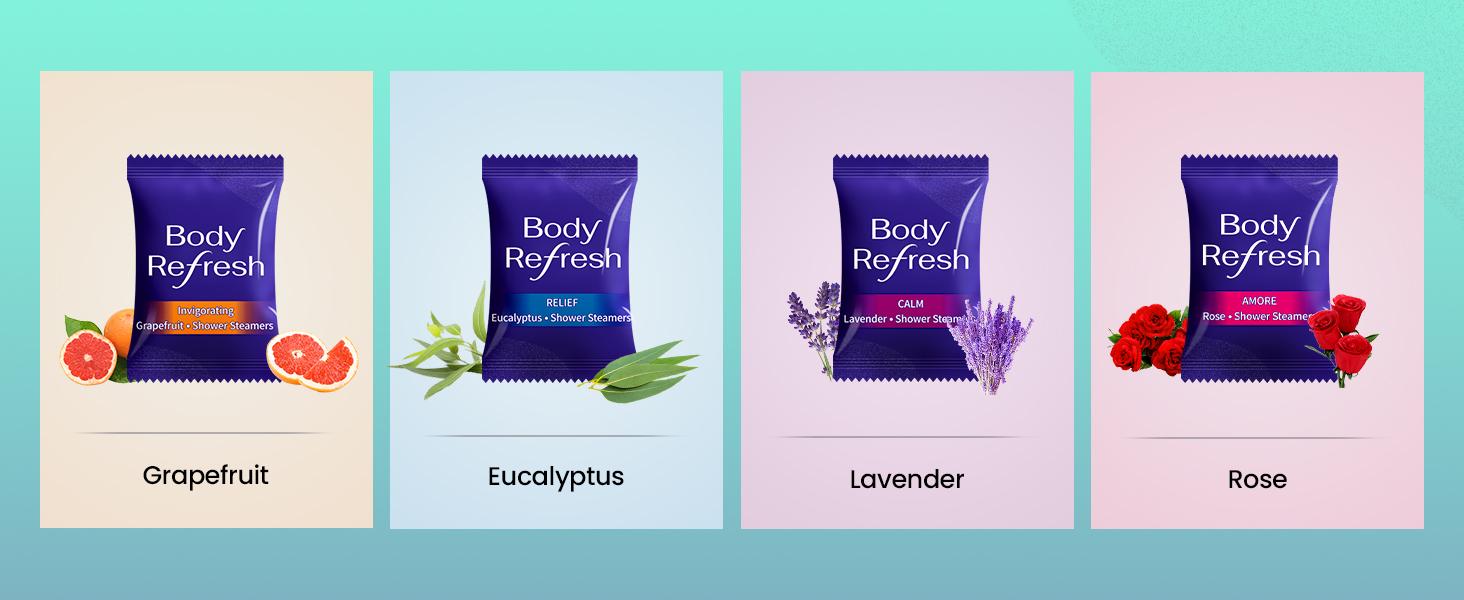 Bodyrefresh Shower Steamers Aromatherapy 8 Pack - Birthday Gifts for Women,Men, Mom, Fathers Day Gift for Dad, Shower Bombs with Essential Oils for Stress Relief, Self Care, Relaxation, Travel Essentials Bodyrefresh Shower Steamers Aromatherapy 8 Pack - Birthday Gifts for Women,Men, Mom, Fathers Day Gift for Dad, Shower Bombs with Essential Oils for Stress Relief, Self Care, Relaxation, Travel Essentials