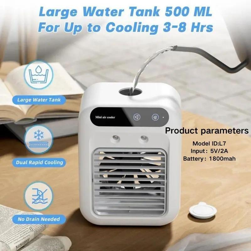 Cooling circulation fan, efficient airflow, compact design, suitable for use in cars/homes and offices, ideal for summer comfort