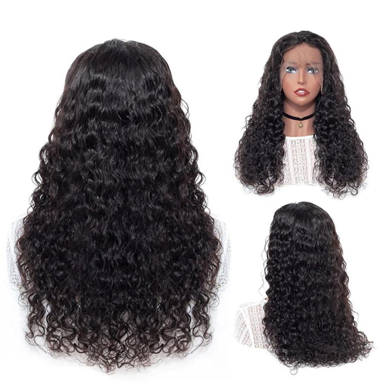 MORE FACE BEAUTY WEAR GO WIG Water Wave Lace Front Wig Human Hair 6X4 Lace Frontal Wigs For Woman Pre Plucked Hairline