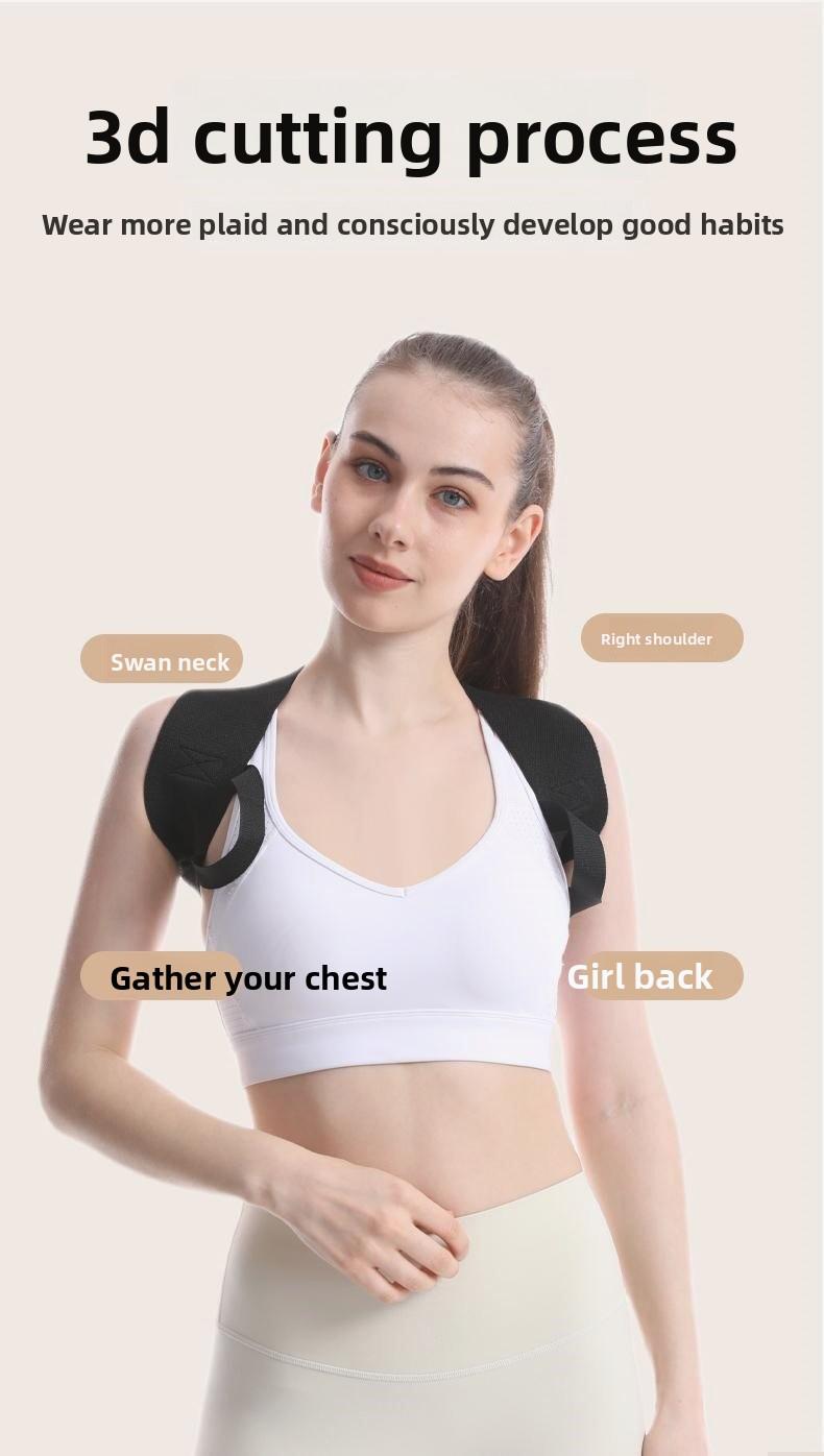 This posture correction belt for chest and back slimming, posture straightening belt for straight back and chest, back fitness and sitting posture tool
