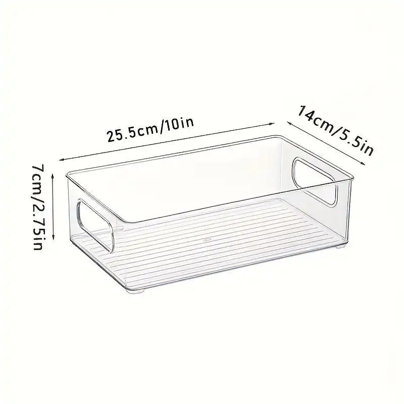 3 Pack Acrylic Drawer Organizer Clear Stackable Storage Box Kitchen Home Storage for Snacks Cosmetics Sundries Multi Purpose Container for Kitchen Bathroom Bedroom Living Room Office Christmas Halloween Gift Organization