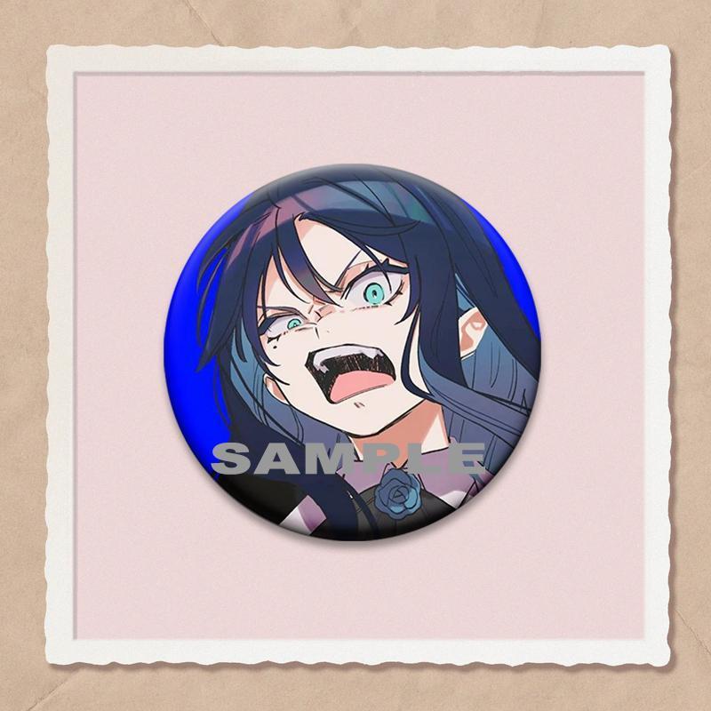 32/44/58mm Ado Kyogen X Uta Enamel Pins I Love Ado Vintage Anime Brooch Creative Badge for Hat Bag Decoration Fans Collect Gifts